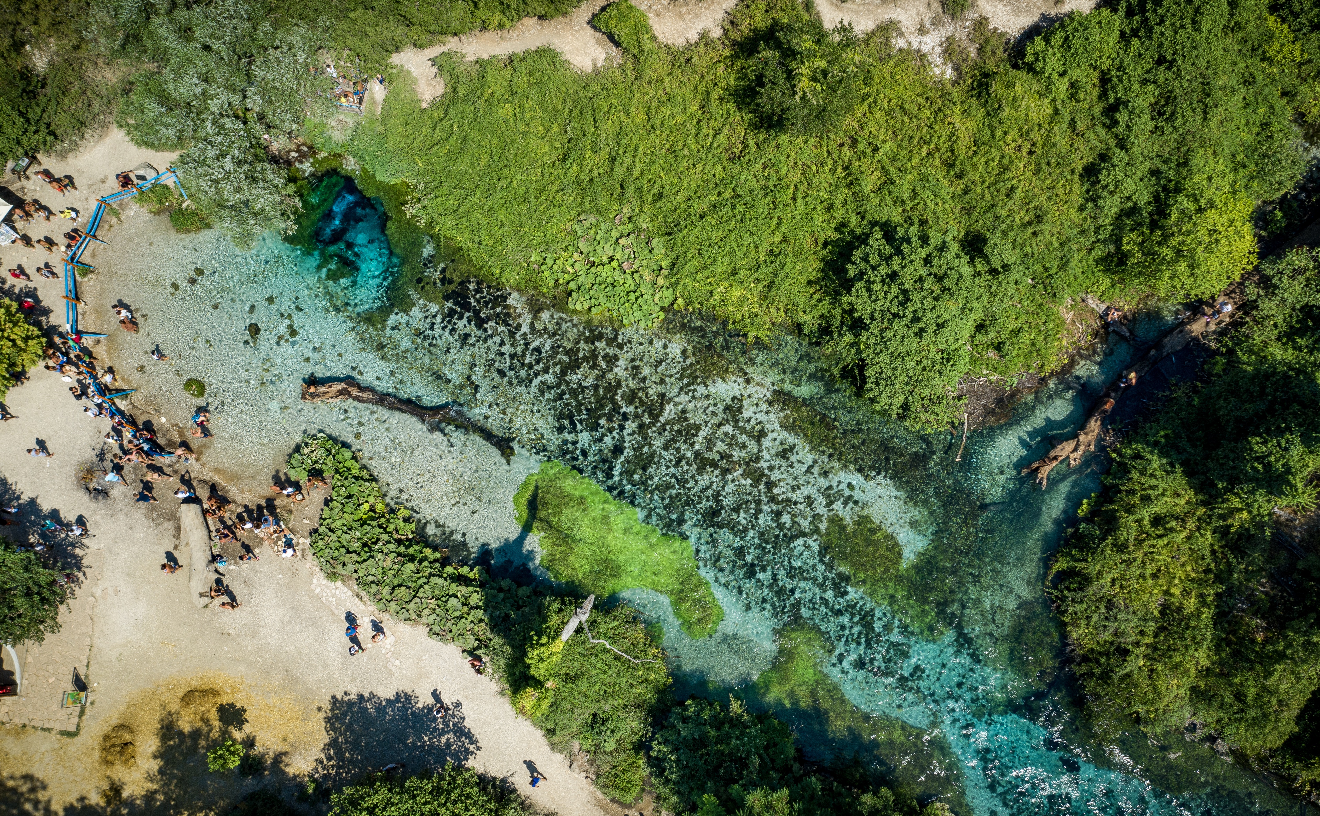 Blue Eye Albania Drone View